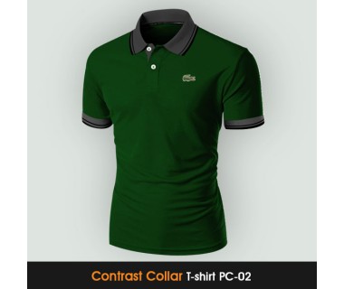 Contrast Collar T-shirt PC-02